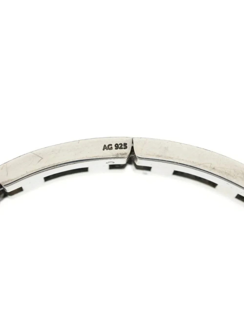 Hermes Vintage Motif Bracelet Silver